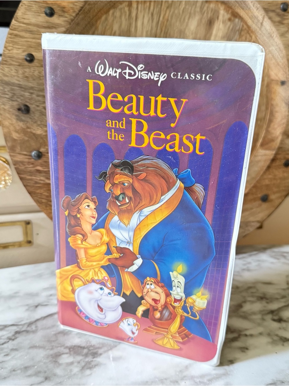 Disney Classic Beauty and the Beast VHS Tape with Clamshell Box Case